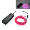 1M/3M/5M El Strip Wire Flexible LED With Battery-Powered Controller Neon Light Flexible Tube Wire For Costume Car Light Party. 