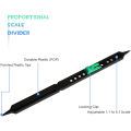 【Footprint】 10 Inch Art Drawing Ruler Adjustable Plastic Proportional Scale Divider. 