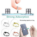 Diamond Cell Phone Ring Holder Stand Transparent Finger Grip Clear 360° Degree Rotation Kickstand Compatible iPhones. 
