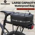 ROCKBROS Bicycle Bags Waterproof 4L Cycling Travel Trunk Bag Seat Saddle Pannier MTB Electric Bike Reflective Luggage Carrier. 