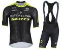 Summer Short Sleeve Cycling Jersey Scott Mitchelton Team Black Top Shirt And BIbshorts For Men HOT Racing Downhill Jerseys Cycling Jersey Mountain Bike Motorcycle Jerseys Motocross Sportwear Clothing Cycling Bicycle Outdoor Long Sleeves. 