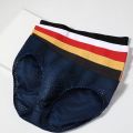 Ice Silk Men's Low-Waist Antibacterial Briefs Summer Thin Mesh Breathable 047. 