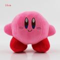 1pcs 14cm Hot Cute Plush Pink Yellow Kirby Game Character Soft Stuffed Toy Gift for Kids and Children. 