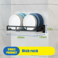 Dish Rack DIY Kitchen Storage Shelf Utensils Holder Wall Mount Shelves Spice.