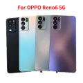 Back Glass For OPPO Reno 6 5G Back Cover Rear Door Housing Case with Camera lens Replacement Parts. 