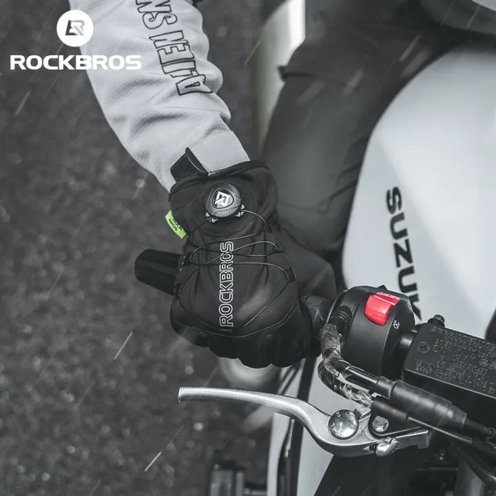 ROCKBROS%20Cycling%20Gloves%20Road%20MTB%20Bike%20Electromobile%20Adjustable%20Knob%20Windproof%20Warm%20Men%20Long-fingered%20Velvet%20Autumn%20Winter%20-%20Image%203