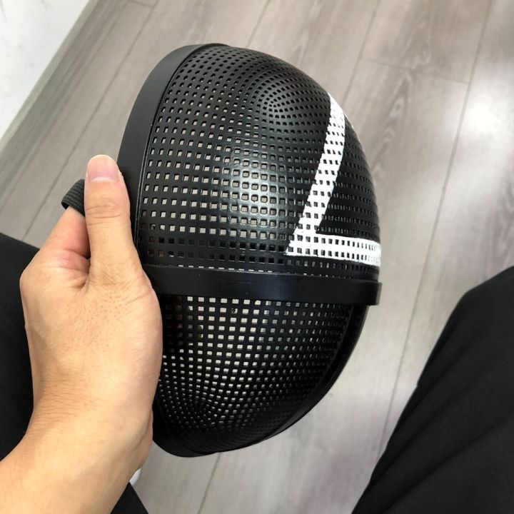 Squid%20Game%20Triangle%20Square%20Circle%20Cosplay%20Plastic%20Red%20Hood%20Man%20Headgear%20Halloween%20Party%20Costume%20Props%20-%20Image%203