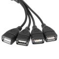 150ft 4in1 New Universal Serial Bus Female Universal Serial Bus Male to RJ45 Female Extension accommodator High Speed Hub -. 