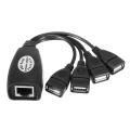 150ft 4in1 New Universal Serial Bus Female Universal Serial Bus Male to RJ45 Female Extension accommodator High Speed Hub -. 