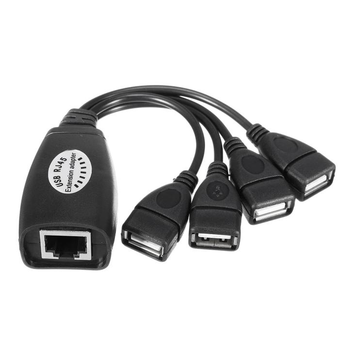 150ft 4in1 New Universal Serial Bus Female Universal Serial Bus Male to RJ45 Female Extension accommodator High Speed Hub -