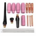 17 Pcs TIG Welding Torch Cup Collet Body Nozzle Tungsten Kit WP-17 WP-18 WP-26 -. 