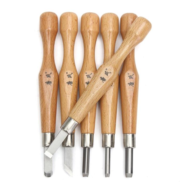 6Pc Woodworking Gouges Professional Wood Carving Tool Kit Hand Chisel ...