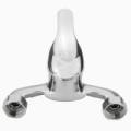 Bathroom Chrome Wall Mounted Hot Cold Dual outlet Spout Water Mixer Tap Faucet. 