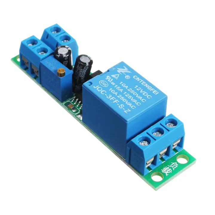 12V Switch Delay Relay Module Delay Adjustable 0~25 Second Signal ...