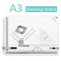 GOCHANGE 50 x 36.5cm A3 Drawing Board Drafting Table With Parallel Motion And Adjustable Angle-White. 