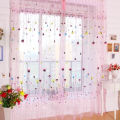 Heart Sheer HOT SELL New Voile Door Window Curtain Drape Panel Living Room Divider Screen  - Pink pink. 