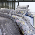King Size Flower Pattern Bedding Sets Pillowcase Quilt Duvet Cover - Four piece (large) king. 