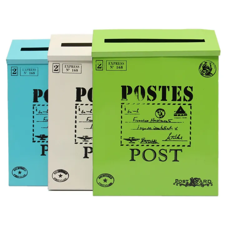 Metal%20Tin%20Locking%20Waterproof%20Post%20Card%20Mailbox%20Vintage%20Wall%20Hanging%20Mail%20Box%20New%20Blue%20-%20blue%20-%20Image%206