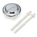 New ABS HOT SELL New Dual Flush Toilet Water Tank Push Button + 2 Rods fits 48mm Hole - 48mm. 