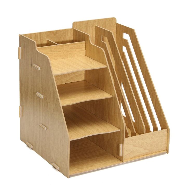 Office File New New Holder Wood Desk Organizer Rack Folder Book ...