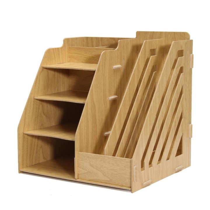 Office File New New Holder Wood Desk Organizer Rack Folder Book ...