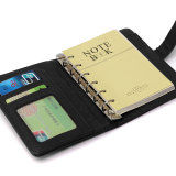Personal Pocket New Organiser Planner PU Leather Cover Filofax Diary Notebook Blue - black
