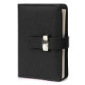 Personal Pocket New Organiser Planner PU Leather Cover Filofax Diary Notebook Blue - black. 