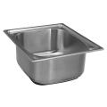 Single Bowl Stainless Steel Kitchen Sink Laundry Washing Sink Under/ Topmount-Silver. 