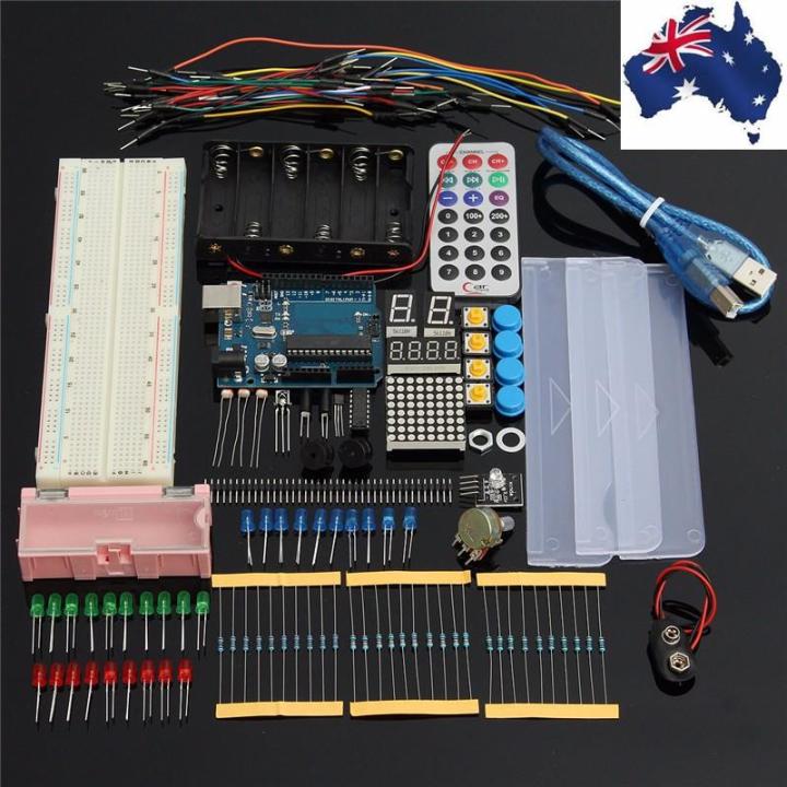 UNO R3 Starter Tools DIY Kit 5V Relay IR 9G Servo Potentiometer Buzzer ...