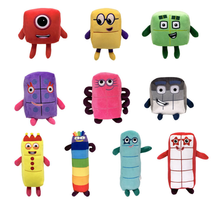 NEW Numberblocks Plush Colorful Number Blocks Stuffed Toys For Children Kids Dolls
