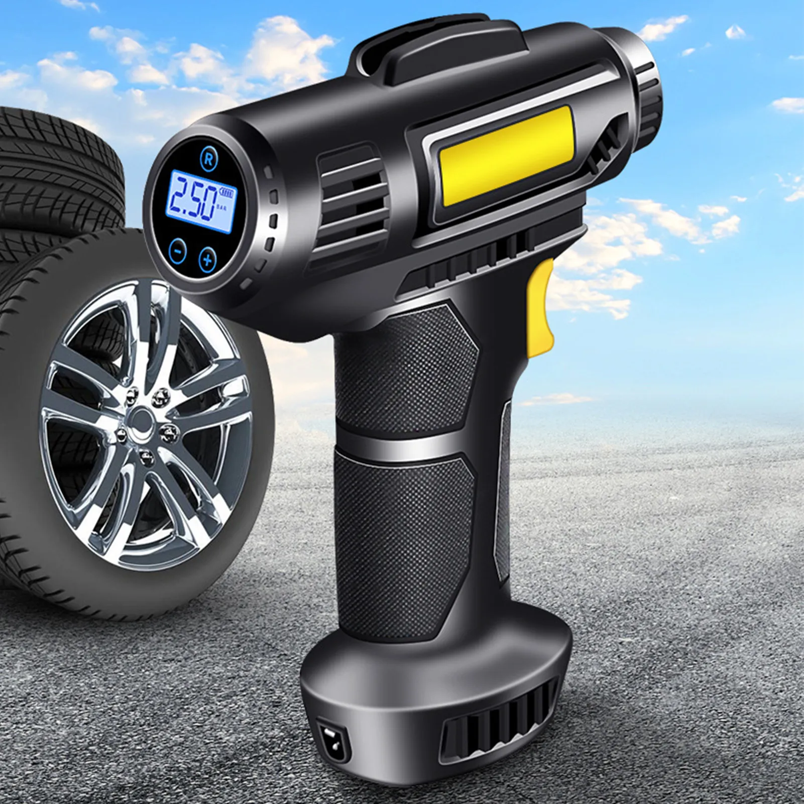 Portable Cordless Tire Inflator — 120PSI with Display - Image 2