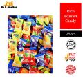 Gula Torrone candy 25pcs MILKISS milk Rico homark Fruits Barley Sweet Mint Big Foot Mini bites My foodies King. 