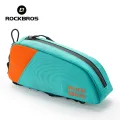 ROCKBROS Bicycle Top Tube Bag Lightweight Portable Secure Durable Colorful Bike Frame Bag Silky Zipper Side Pocket MTB Road Bike Front Bag Cycling Equipment. 