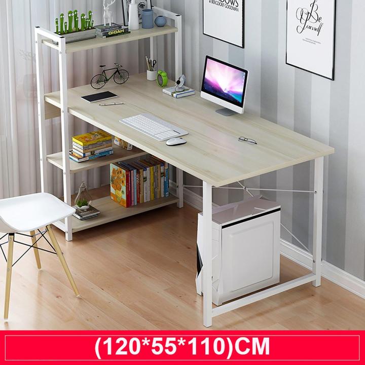 Computer Desk with Premium Shelves Modern Style Computer Table Variety ...