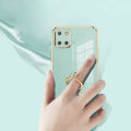 YBD ultra thin silicone phone case suitable for Samsung Galaxy Plus 10 Pro Note 10 Note 20 Ultra Dee gold strap anti fall protection with watch ring and free strap. 