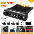 Car TPMS Tyre Pressure System Solar Power LCD Display+ 4 Internal ...