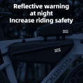 ROCKBROS Bicycle Bag 2.9L Large Capacity Bike Triangle Frame Bag Reflective Cycling Storage Front Tube Bag Bicycle Accessory. 