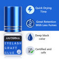 ANJOSIRMA 1 Seconds Fast Drying Strong Eyelash Extension Glue Low Smell Sensitive Retention 5 8 minggu alat solek mudah untuk memohon. 