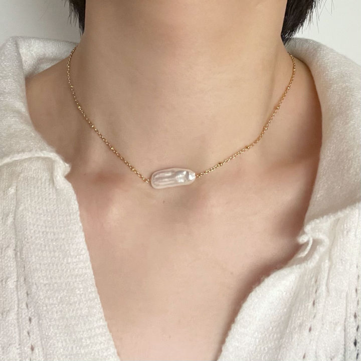 Natural biwa Freshwater Pearl Necklace wholesale price