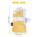 1 Pair HOT SELL New Large Heavy Duty Men Leather Gardening Gloves Garden Work Hand Protection -. 