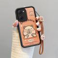 For Vivo Y03 Y03T Y18 Y18E Y36T T3 Lite Y28S 4G V2332 V2356 Phone Case 3D Cute Cartoon Labubu Kapibara Anti-Drop Casing With Lanyard. 