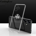 For Realme Note 60 Case Soft Clear Transparent Shockproof Car Holder Ring Back Cover Realme Note 60 Back cover Phone cases. 