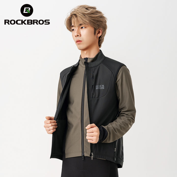 ROCKBROS%20Cycling%20Vest%20Windproof%20Warm%20Dual%20Fleece-lined%20Zipper%20Pocket%20Jersey%20for%20Men%20Women%20Sports%20Clothing%20-%20Image%207