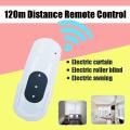 AC 110-220V DIY Roller Shade Motor Electric Roller Blind Tubular Remote Control - Silver. 
