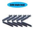 5PC Silver Kayak Paddle Tent Pole Push Button Spring Snap Clip Locking Tube Pin Water Sports Rowing Boats Durable - Solid single head. 