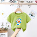High Quality AQ Tshirts Cartoon Doraemon Print Basic Design Tshirt Muslimah Kanak Perempuan Creative T shirt Teenager T Shirt Boy. 