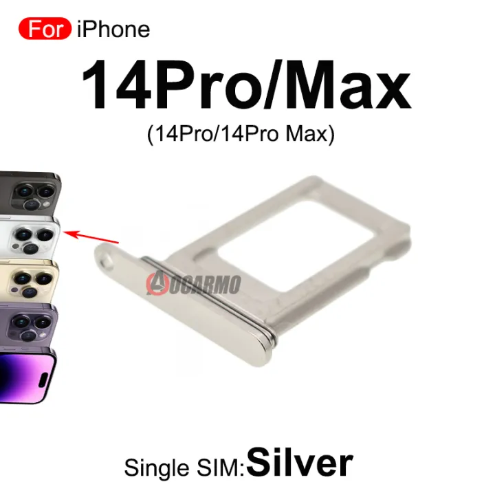 Single%20/%20Dual%20Sim%20Card%20For%20iPhone%2014%20Pro%2014Pro%20Max%20SIM%20Tray%20Slot%20Holder%20Space%20Black%20/Silver/%20Deep%20Purple%20/Gold%20Replacement%20Parts%20-%20Image%208