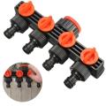 Garden Four Way Valve Hose Splitter Water Home Pipe Connector accommodator G1/2" G3/4" G1 -. 