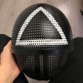 Squid Game Triangle Square Circle Cosplay Plastic Red Hood Man Headgear Halloween Party Costume Props. 