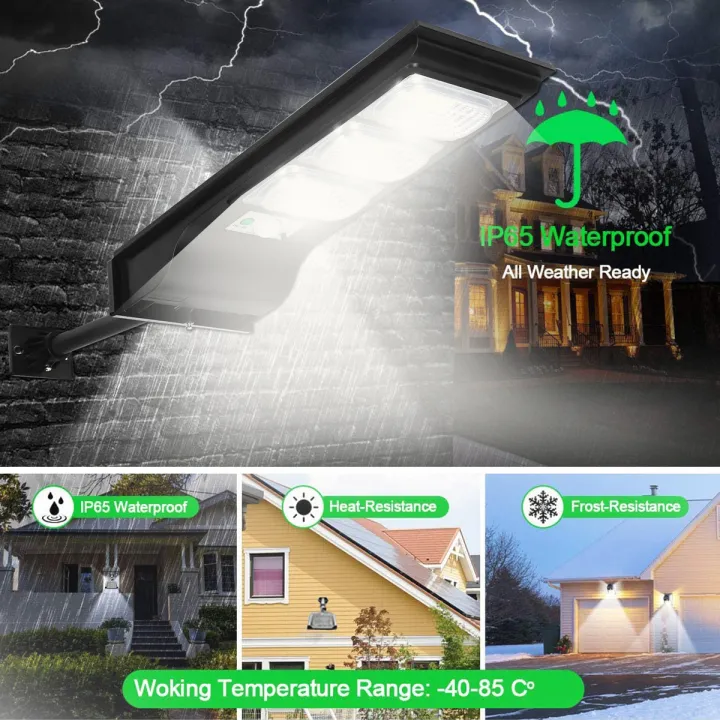 1000W/600W/300W LED New Solar Street Light Super Bright PIR Motion ...